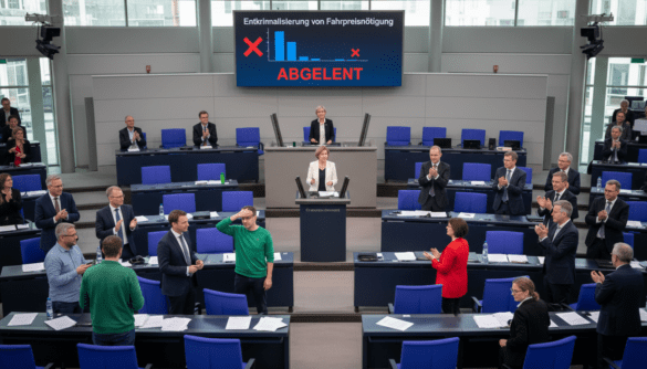 Bundestag rejects decriminalization of fare evasion, blocking Green and Left Party bills