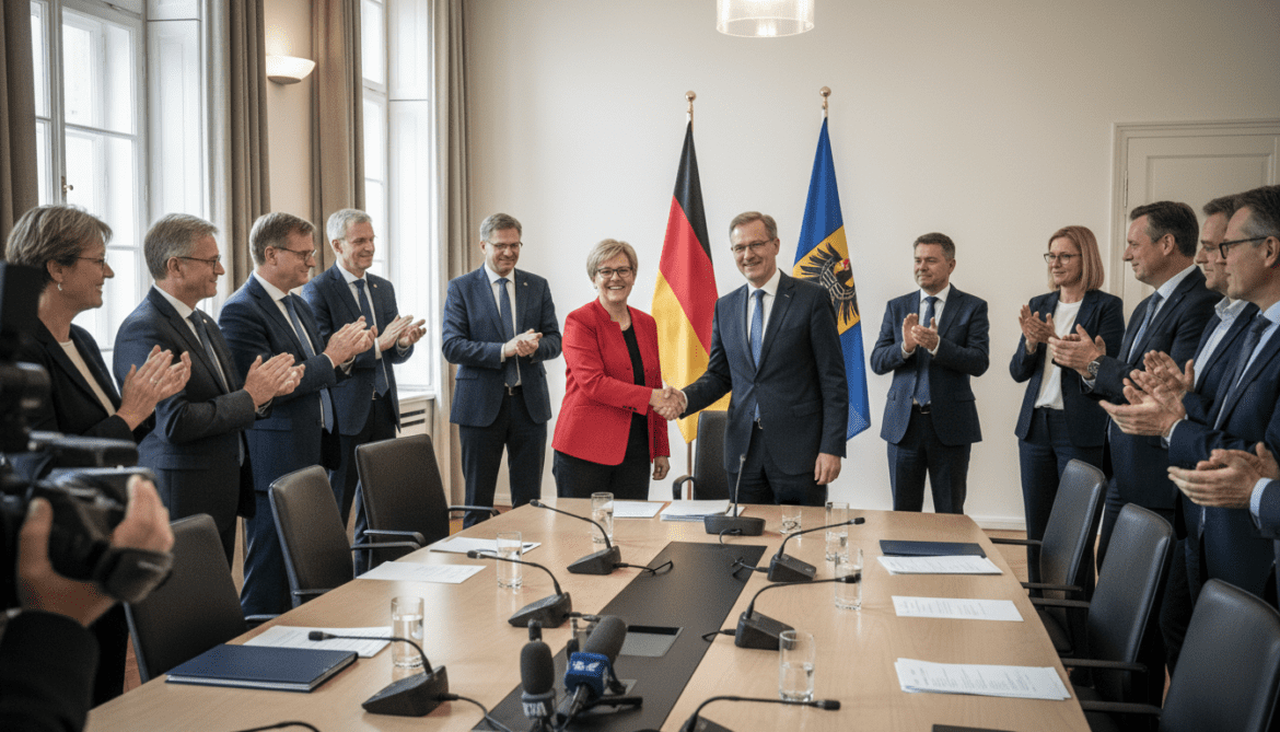 CDU and SPD agree to form first grand coalition in Rhineland-Palatinate