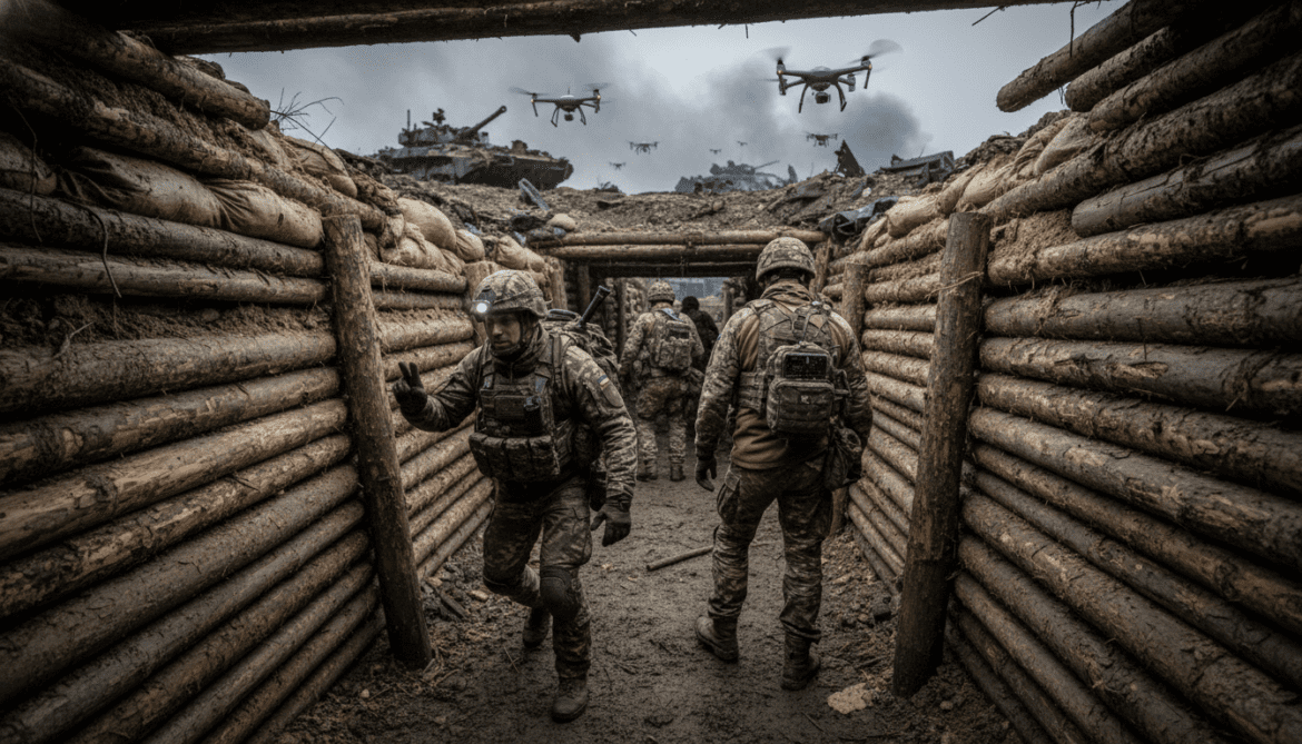 Drones dominate Ukraine frontline forcing infantry into tunnels and stealth tactics