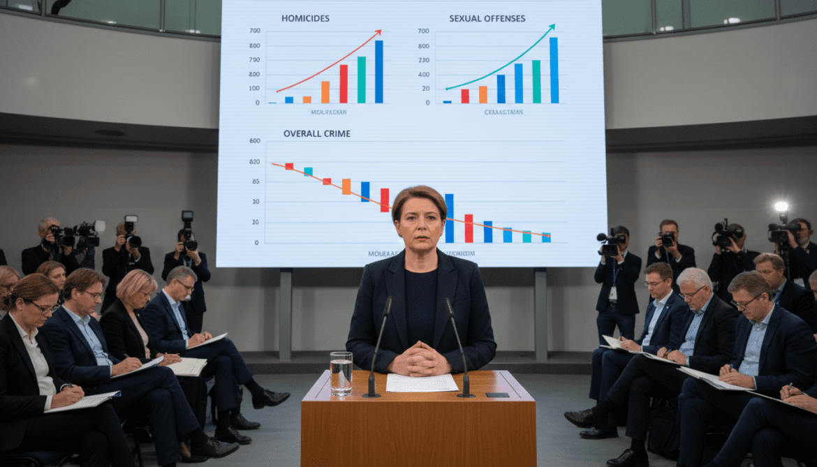 German police crime statistics show decline while homicides and sexual crimes rise