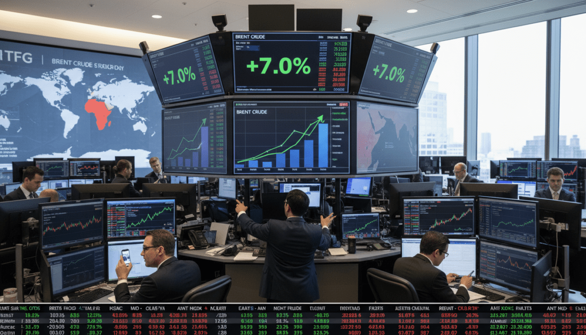 Gulf Escalation Drives Brent Oil 7 Percent Higher and Rattles Markets