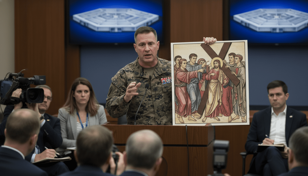 Hegseth equates critical journalists with Jesus' enemies at Pentagon briefing