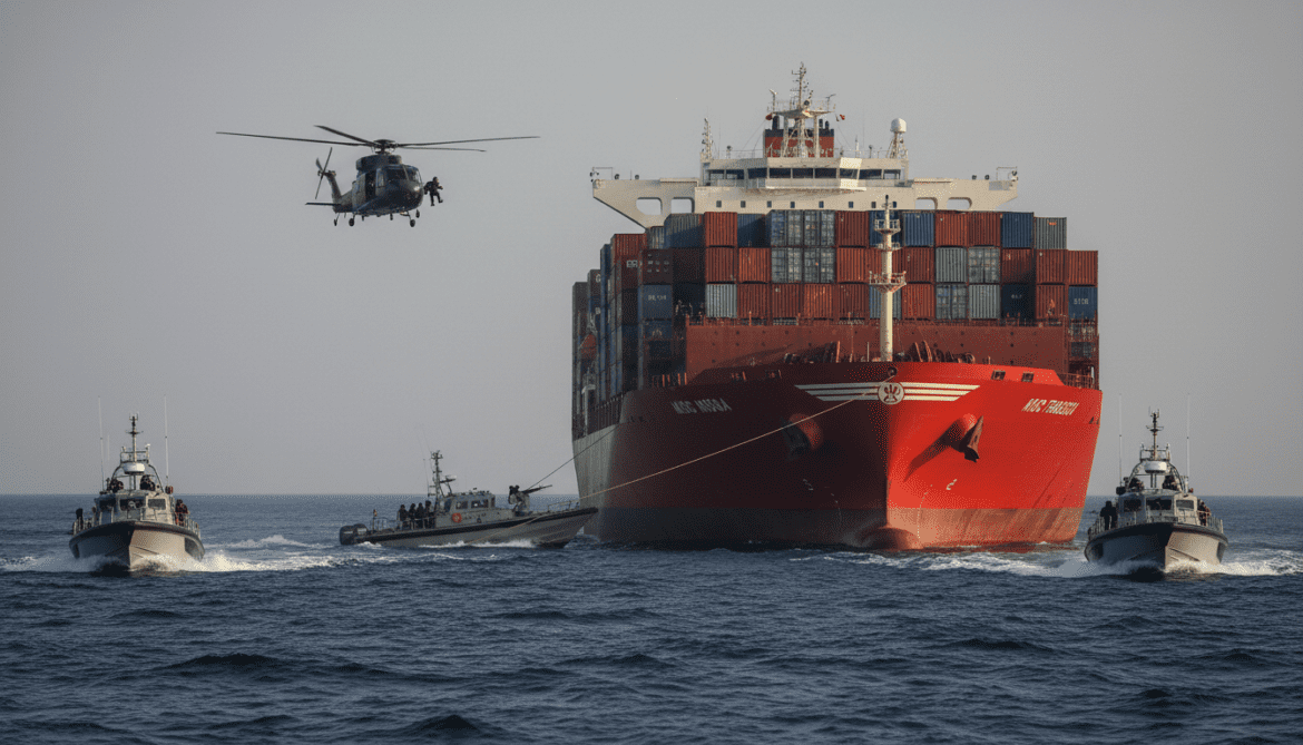 Iran Releases Video Showing Seizure of MSC Francesca as BBC Questions Timing