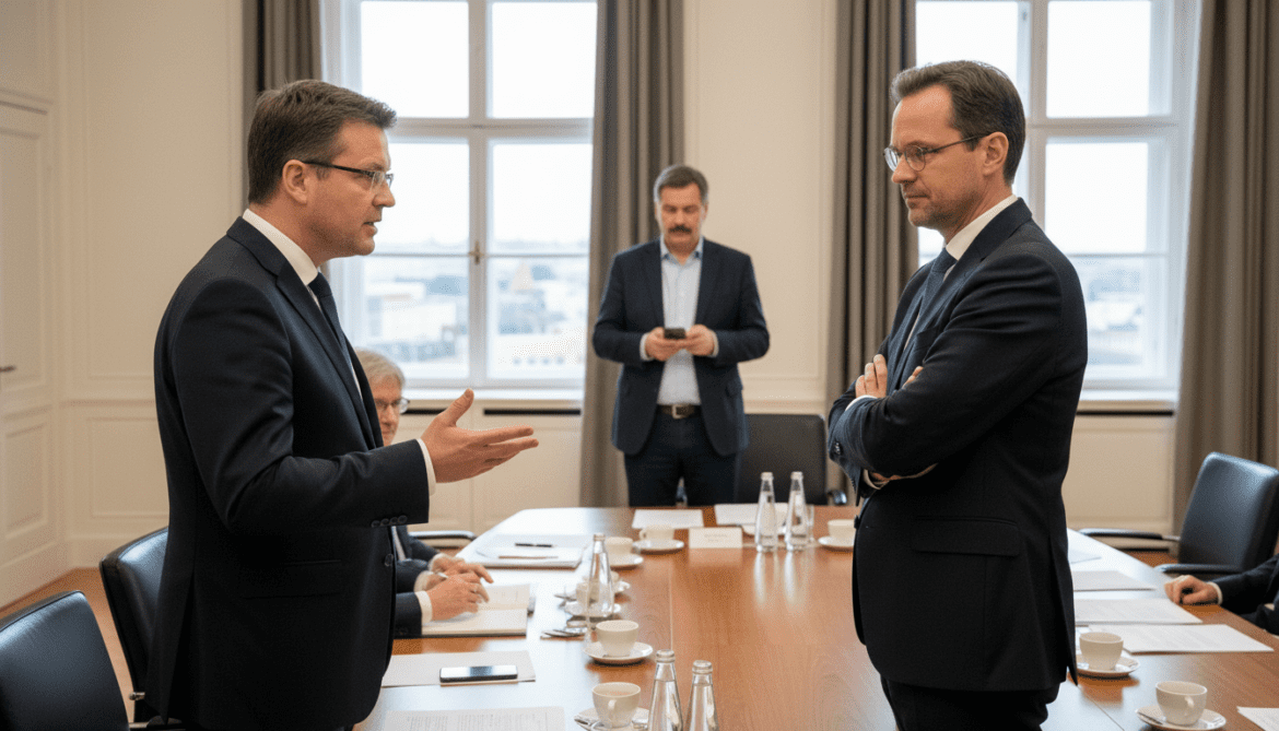 Merz and Klingbeil clash at coalition committee as Söder avoids intervention