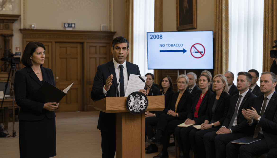 UK announces law banning tobacco sales to anyone born after 2008