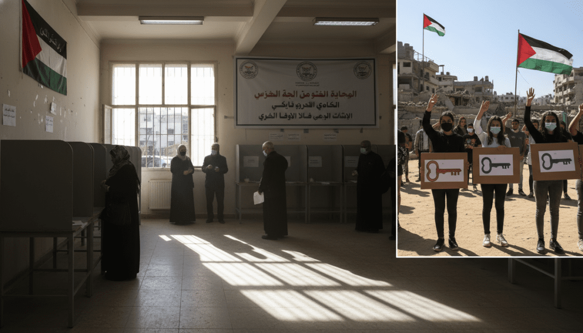West Bank municipal elections open amid low turnout and Gaza symbolic vote