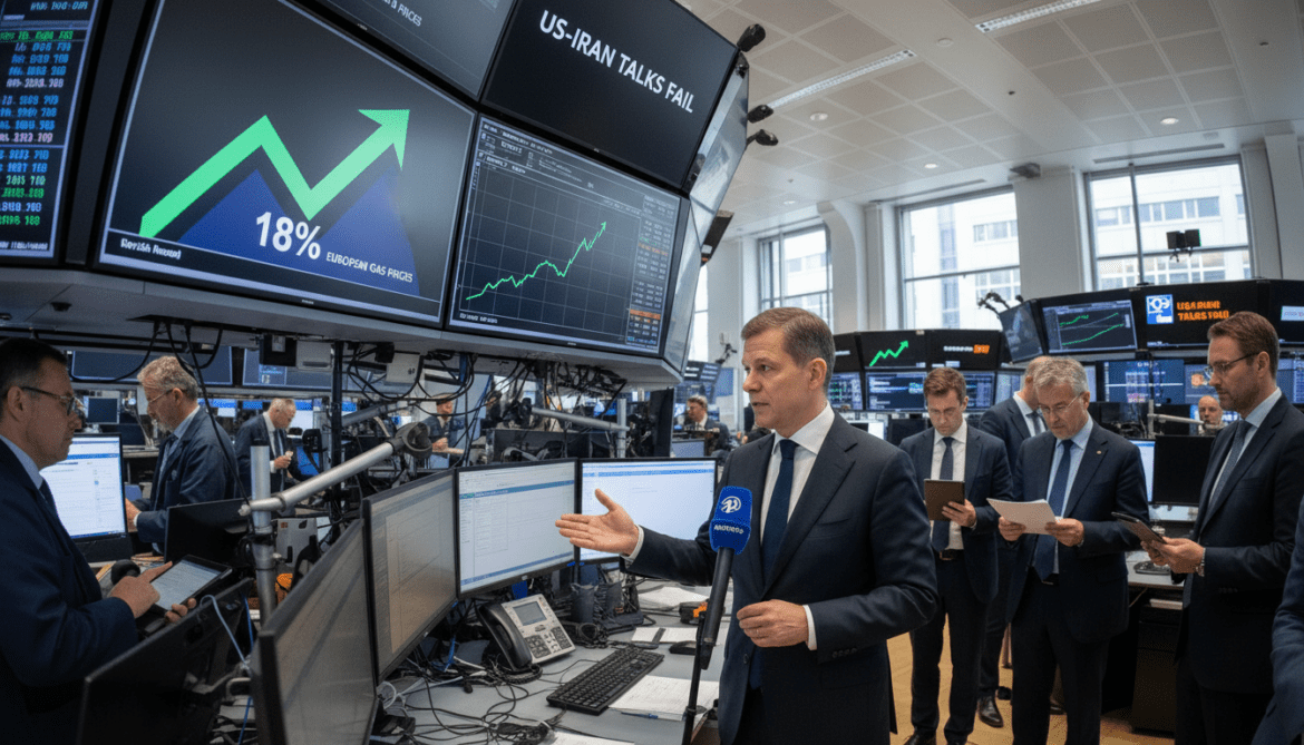 European Gas Prices Surge 18% After Failed US‑Iran Talks