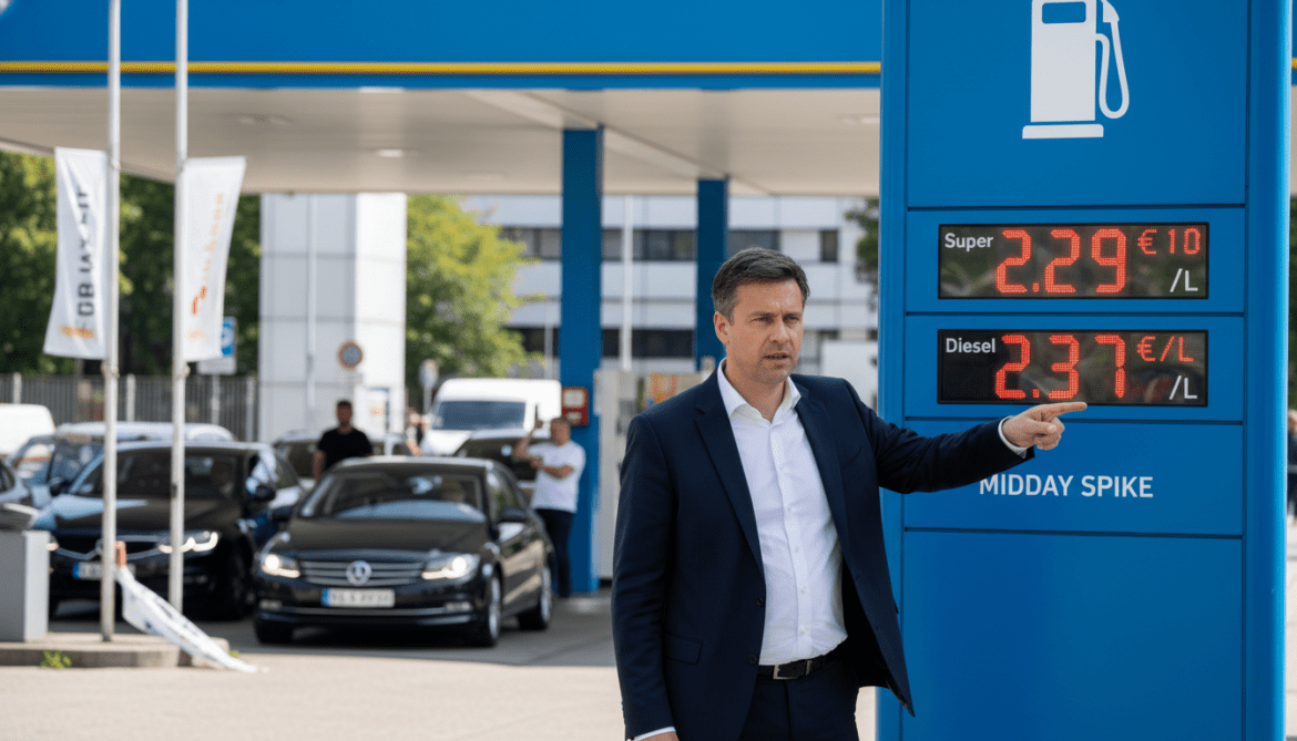 German fuel prices jump after midday spike despite two-month tax cut