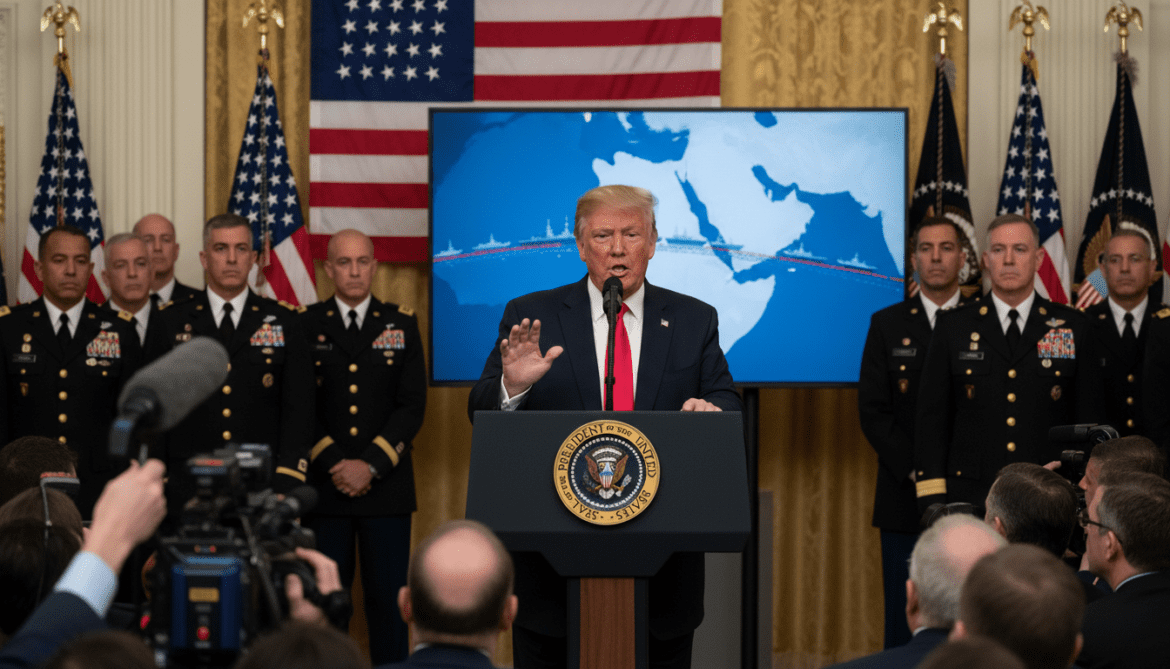Trump Announces U.S. Blockade of Iranian Ports in Strait of Hormuz