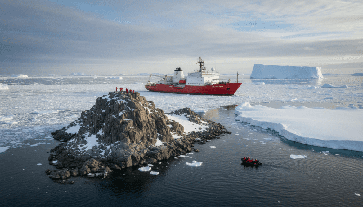 AWI icebreaker Polarstern discovers previously unknown Antarctic island