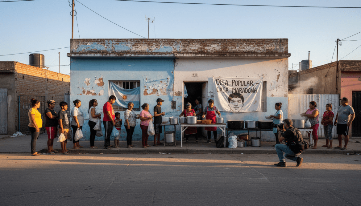 Maradona's childhood home becomes soup kitchen to help Argentines under Milei