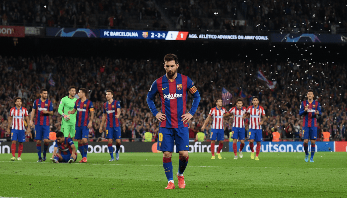 Barcelona eliminated by Atlético despite 2-1 win in Champions League