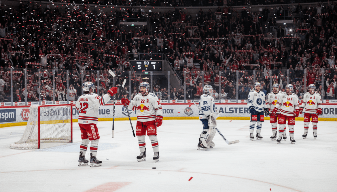 EHC Red Bull Munich stays alive with 5-1 win over Adler Mannheim