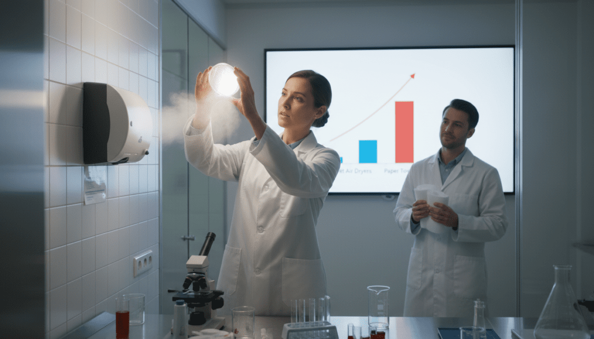 Jet Air Hand Dryers Found to Spread More Bacteria Than Paper Towels