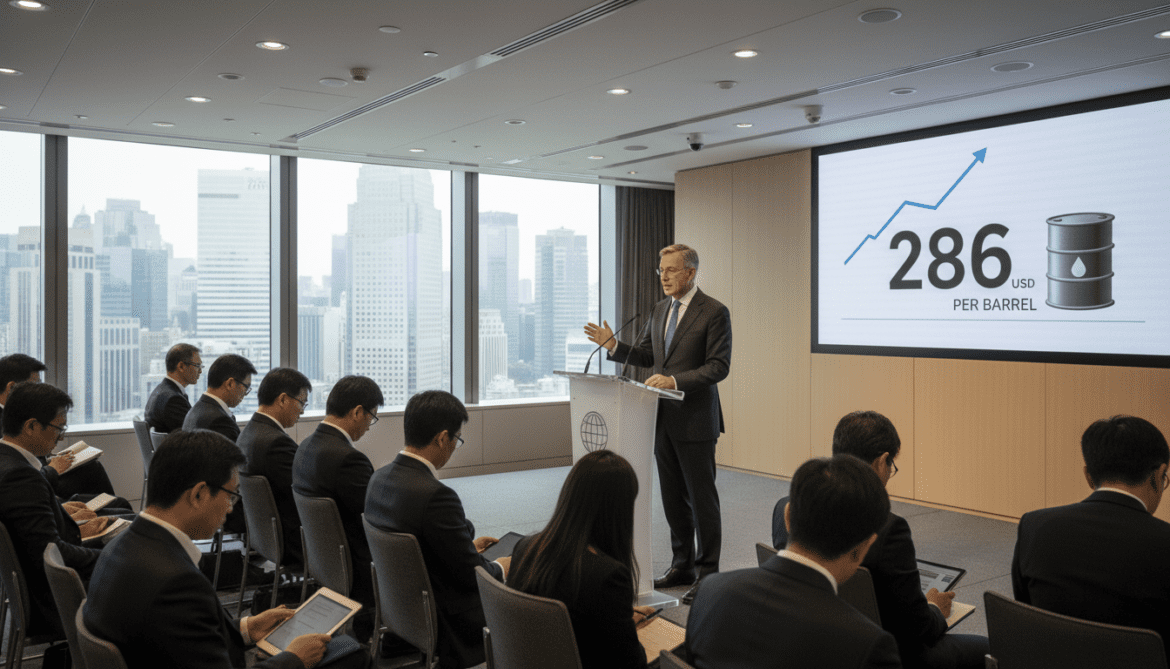 HSBC CEO warns Asian oil buyers paying up to $286 per barrel