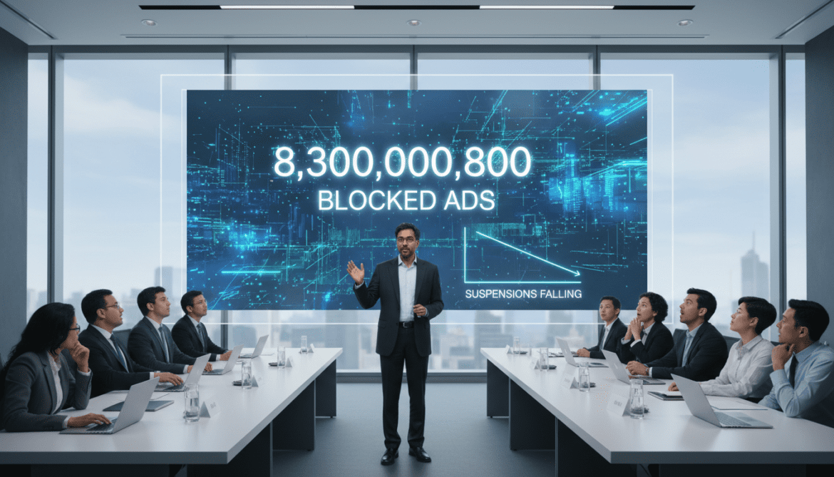 Google blocks record 8.3 billion ads in 2025 as suspensions fall