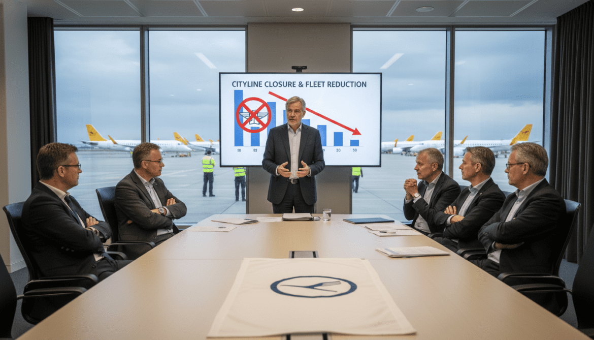 Lufthansa Announces Cityline Closure and Withdraws 27 Aircraft Amid Strikes