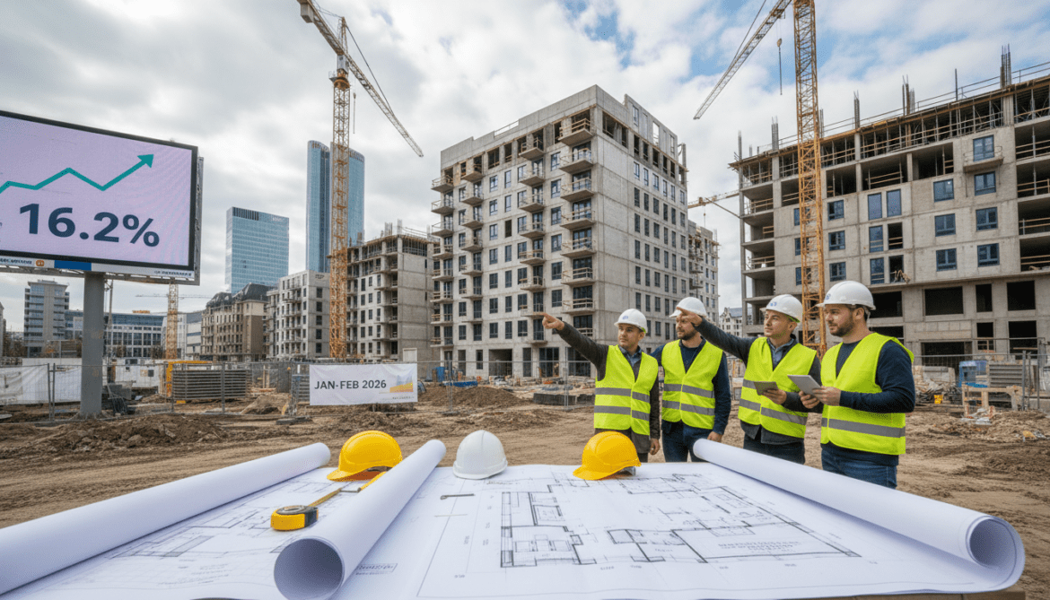 German building permits surge 16.2% in Jan–Feb 2026 amid cost and rate concerns