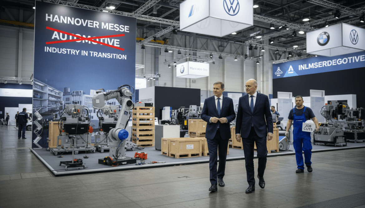 German industry faces crisis ahead of Hannover Messe as automakers cut jobs