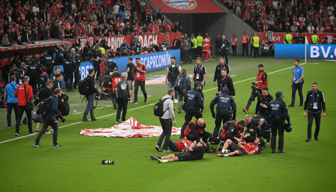 FC Bayern faces UEFA disciplinary probe after fans storm pitch injuring photographers