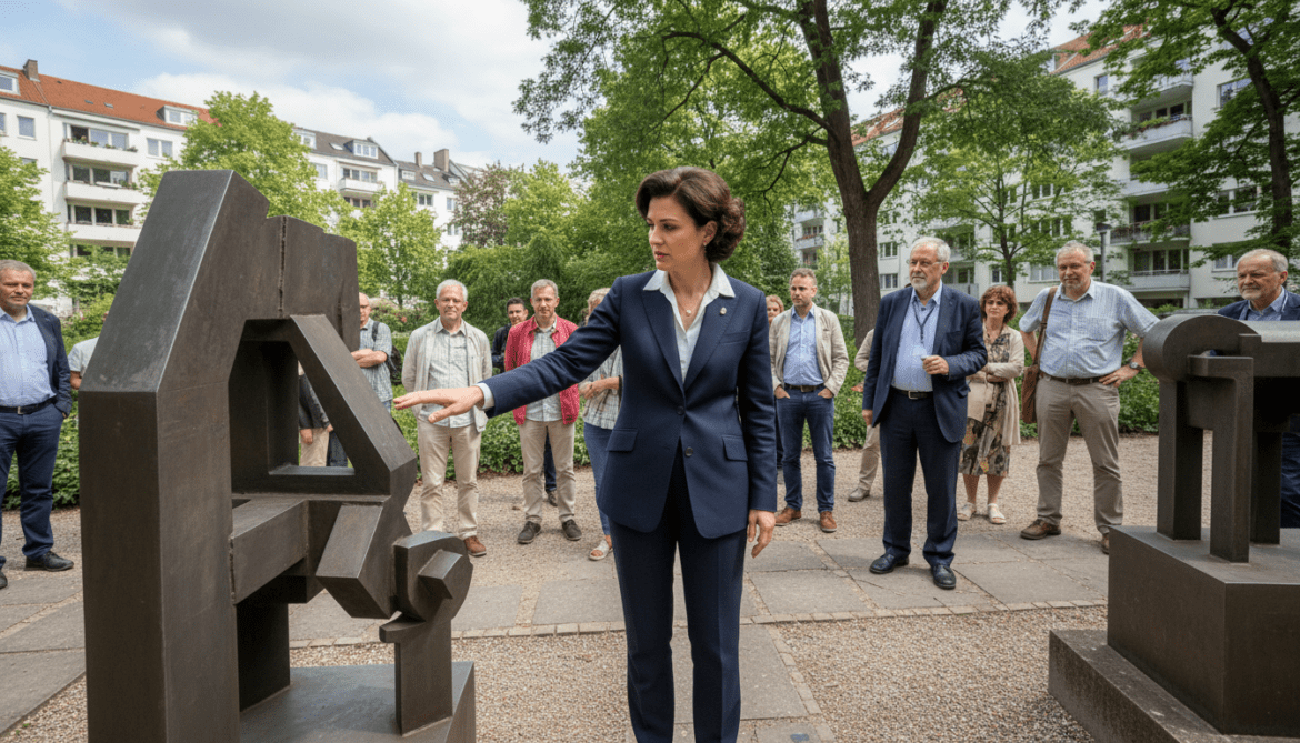 Gigi Tabatadze explores Hans Uhlmann sculptures in Berlin’s Hansaviertel