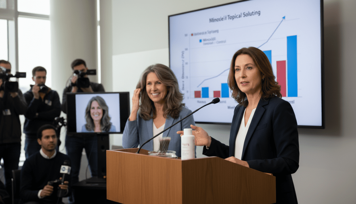 Hers Minoxidil Topical Solution proves effective for thinning hair