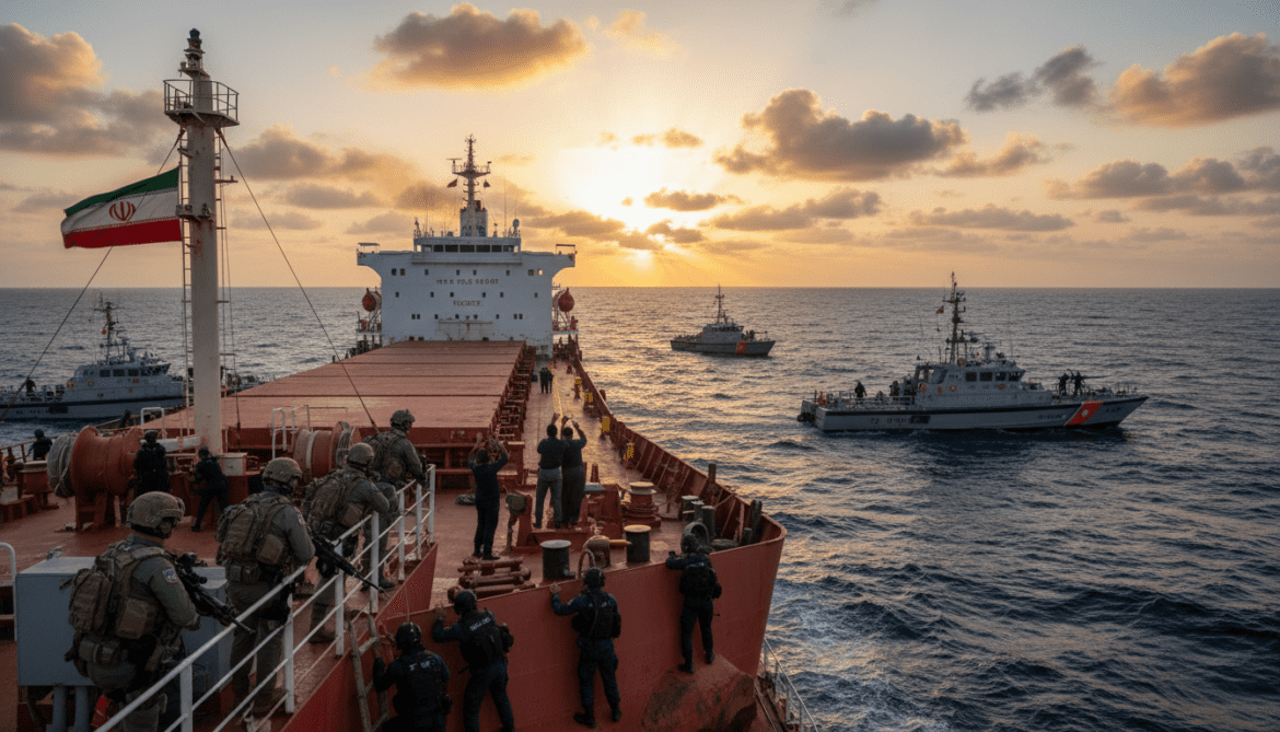 US seizes Iranian-flagged cargo ship in Arabian Sea after six-hour standoff