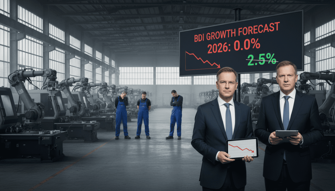 German industry stagnates in 2026 as BDI cuts growth forecast