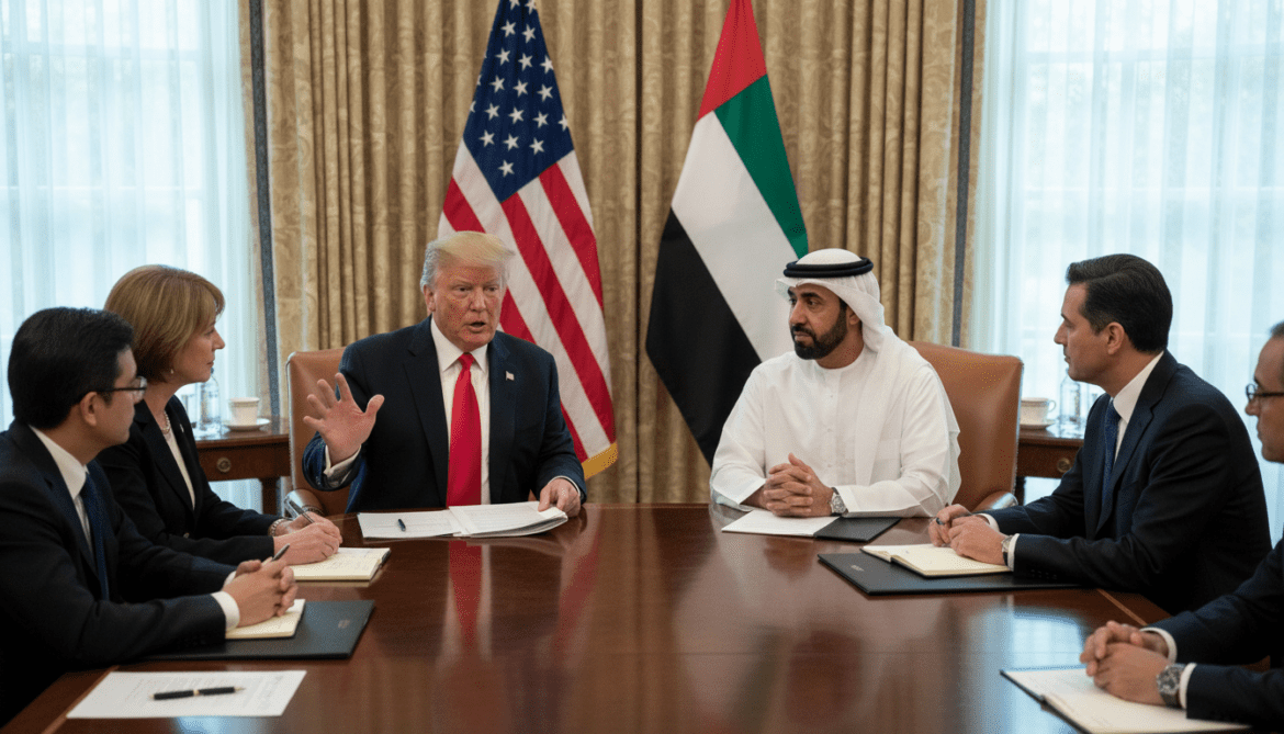Trump says US considers currency swap with UAE amid financial talks