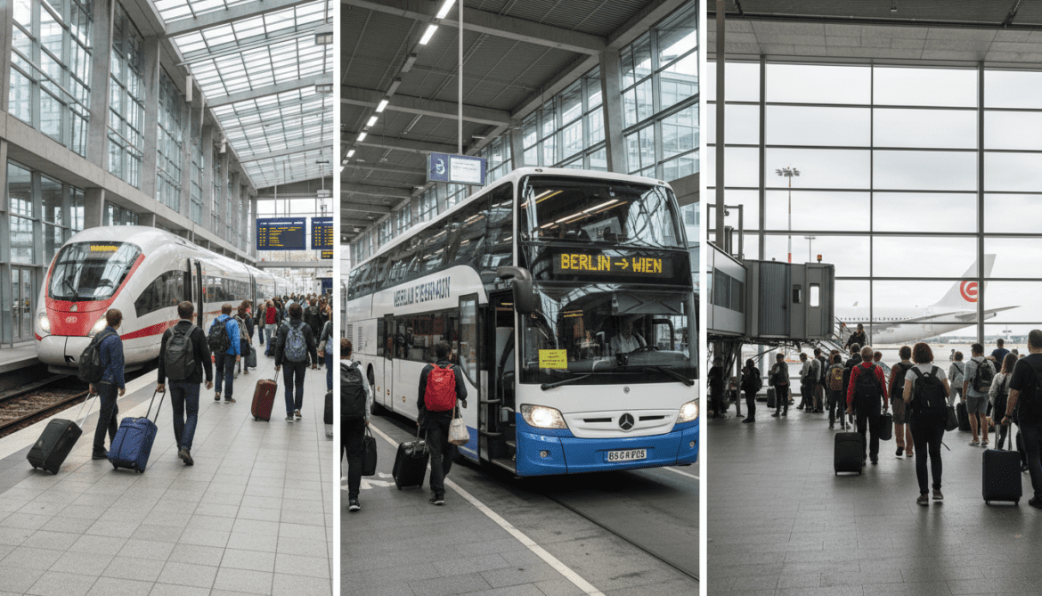 Berlin to Vienna: Train, Bus and Flight Options Compared