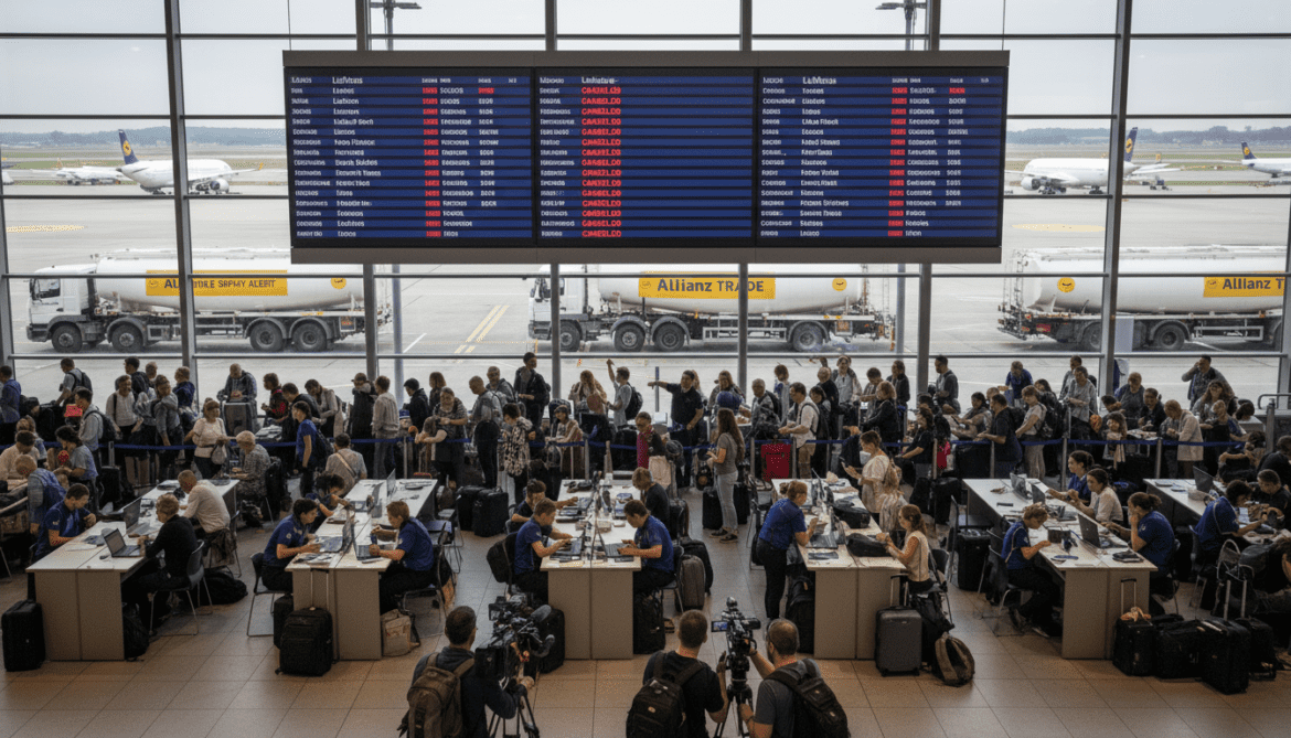 Lufthansa cancels 20,000 flights as kerosene squeeze prompts Allianz Trade warning