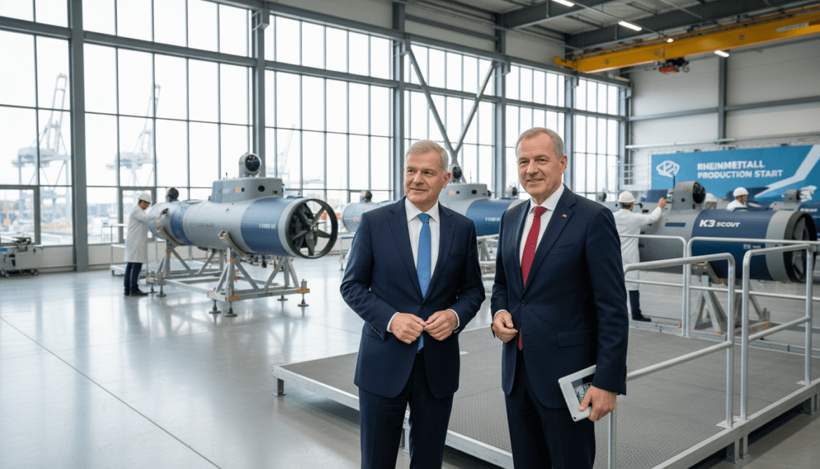 Rheinmetall launches Hamburg production of K3 Scout maritime drones