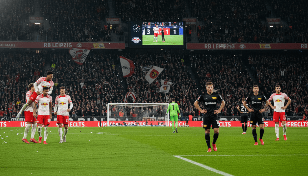 Union Berlin loses 3-1 at RB Leipzig, winless run extends to five