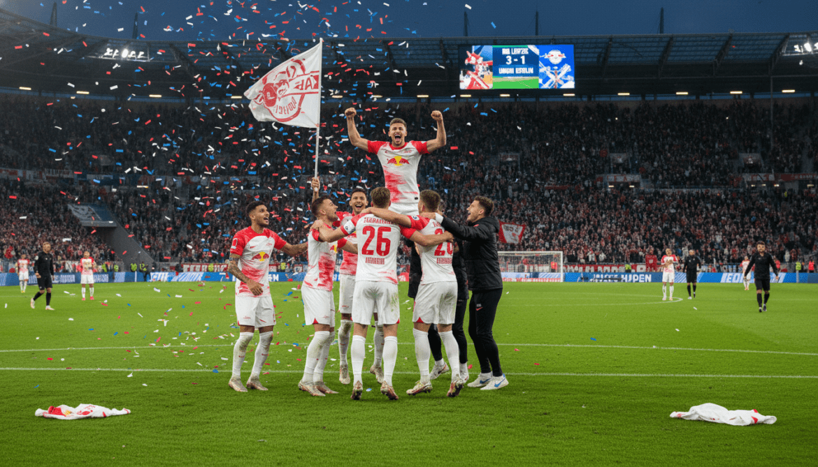 RB Leipzig defeats Union Berlin 3-1 and extends five-game winning streak