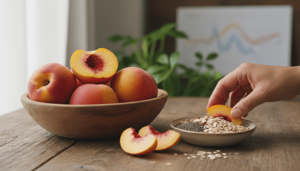 Peaches deliver fiber and antioxidants to support gut and heart health