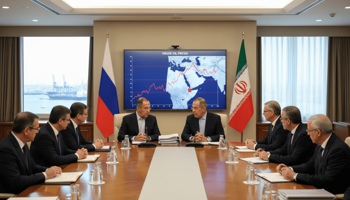 Iran, Russia talks intensify as Hormuz blockade drives oil prices higher