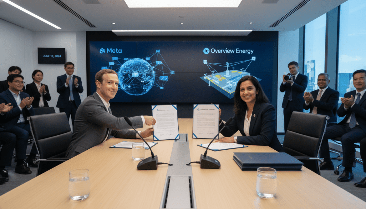Meta secures space‑beamed solar power deal with Overview Energy