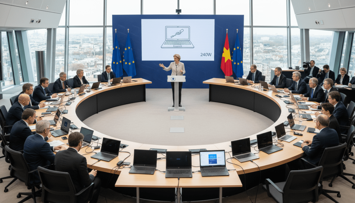 EU mandates USB-C charging for all new laptops up to 240W