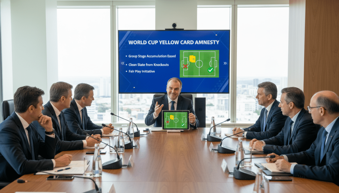FIFA set to approve World Cup yellow card rule easing after group stage