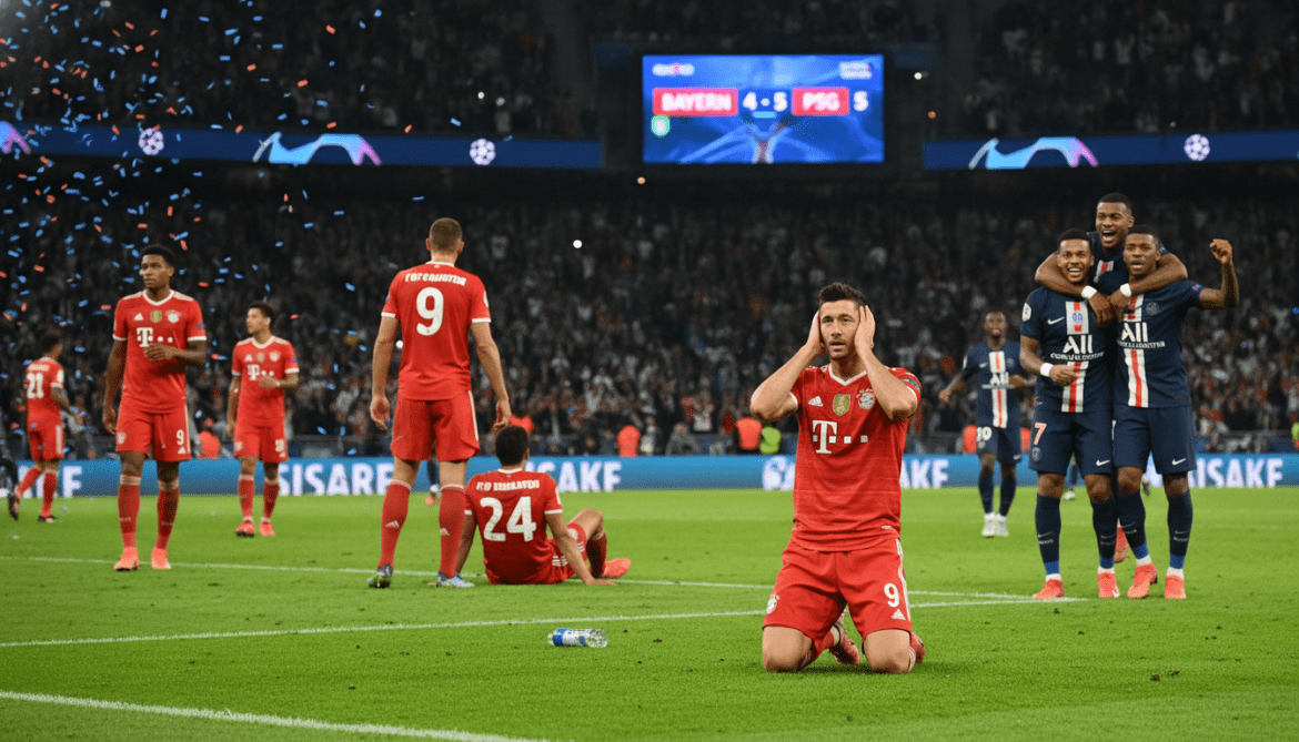 Bayern stage rally but fall 5-4 to PSG in Champions League semi