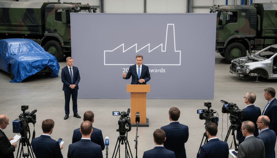Volkswagen signals Osnabrück plant shift to military transport production from 2027
