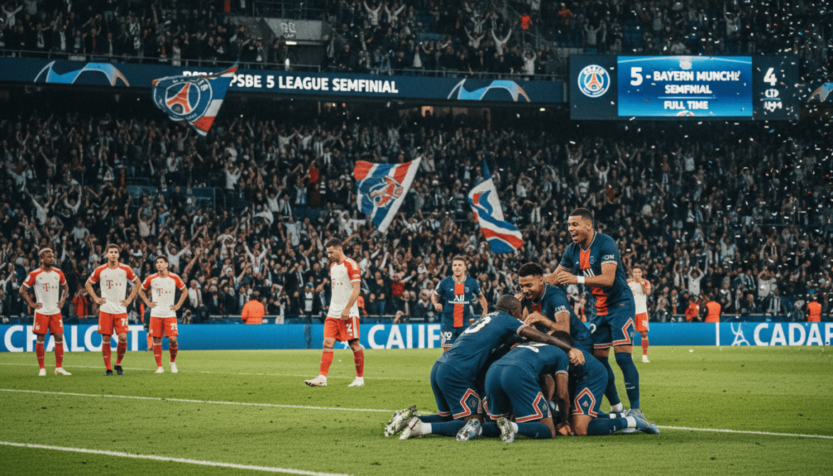 PSG delivers 5-4 classic against Bayern in Champions League semifinal