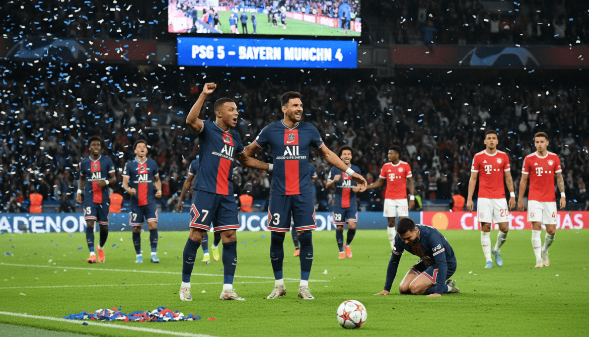 PSG beats Bayern 5-4 in Champions League as speed defines night
