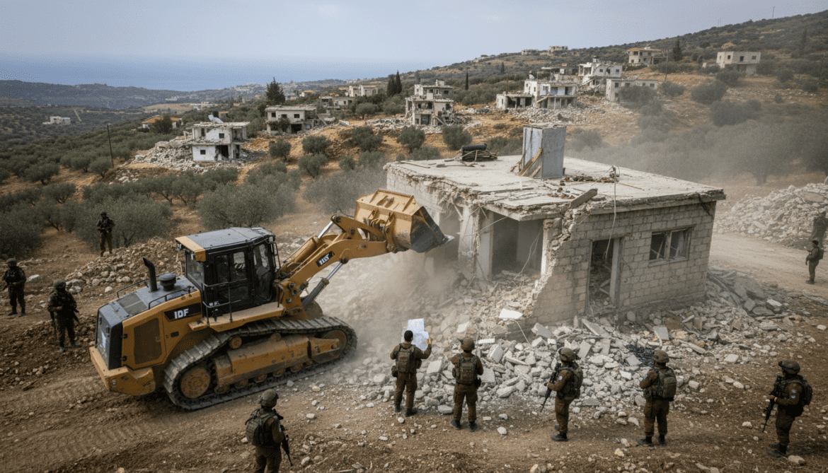 Israeli army launches systematic demolition campaign across southern Lebanon, officers say