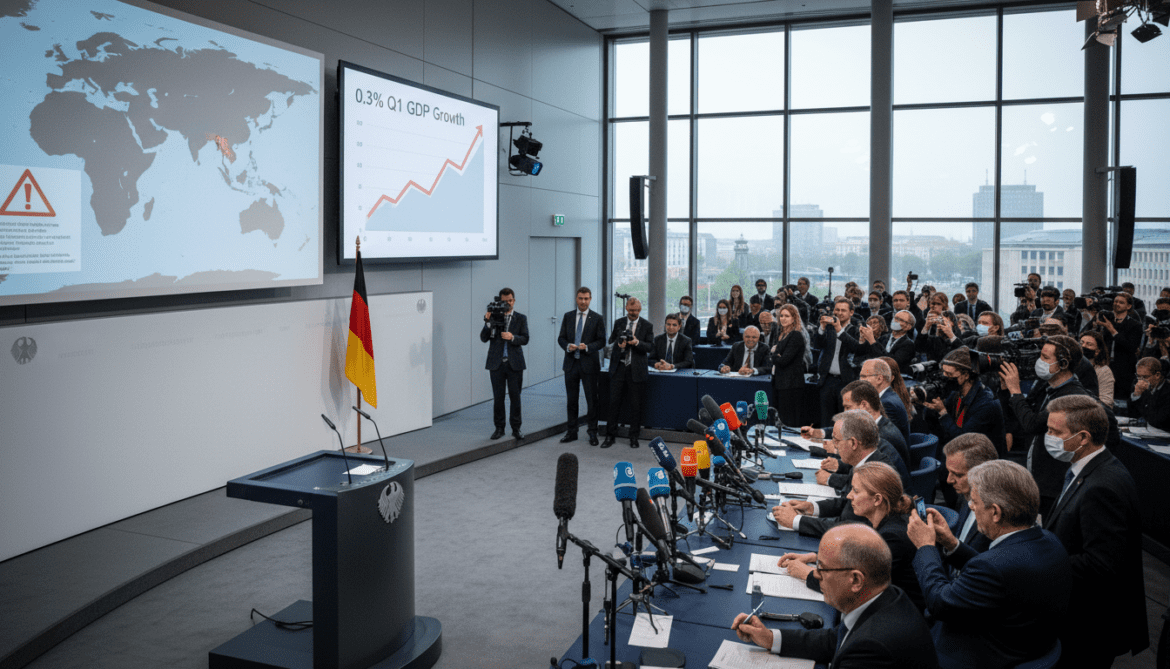 German economy grows 0.3% in Q1 despite Iran war disruptions