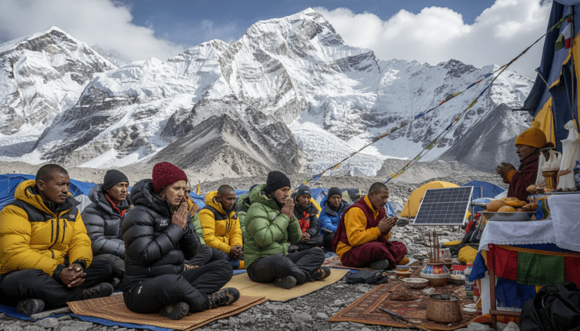 Anja Blacha Begins Lhotse Push After Puja as Khumbu Route Secured