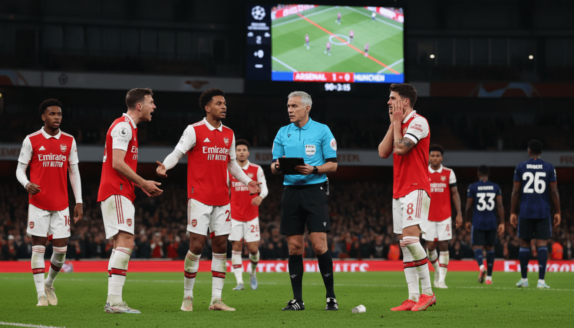 VAR review annuls Arsenal penalty, prevents decisive goal in Champions League semifinal