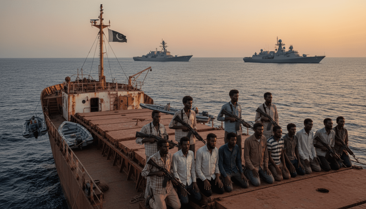 Somali Pirates Seize More Than a Dozen Sailors, Mostly Pakistani, Amid US‑Israeli War