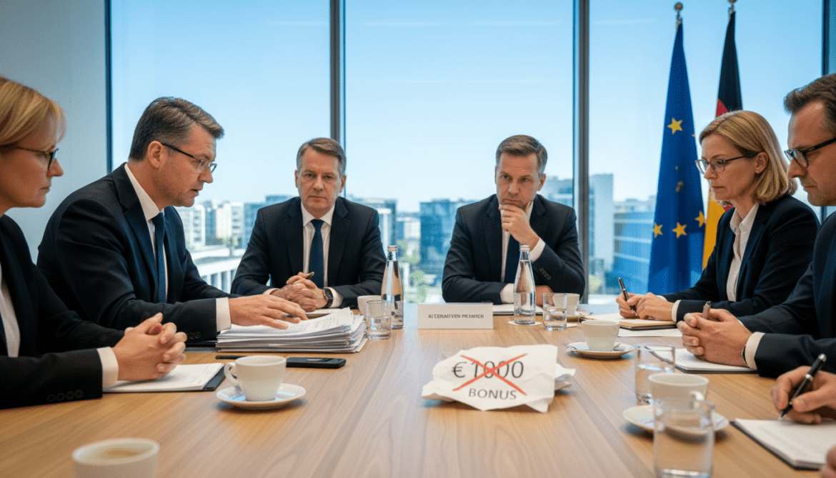 Union and SPD seek alternatives after €1,000 bonus debacle