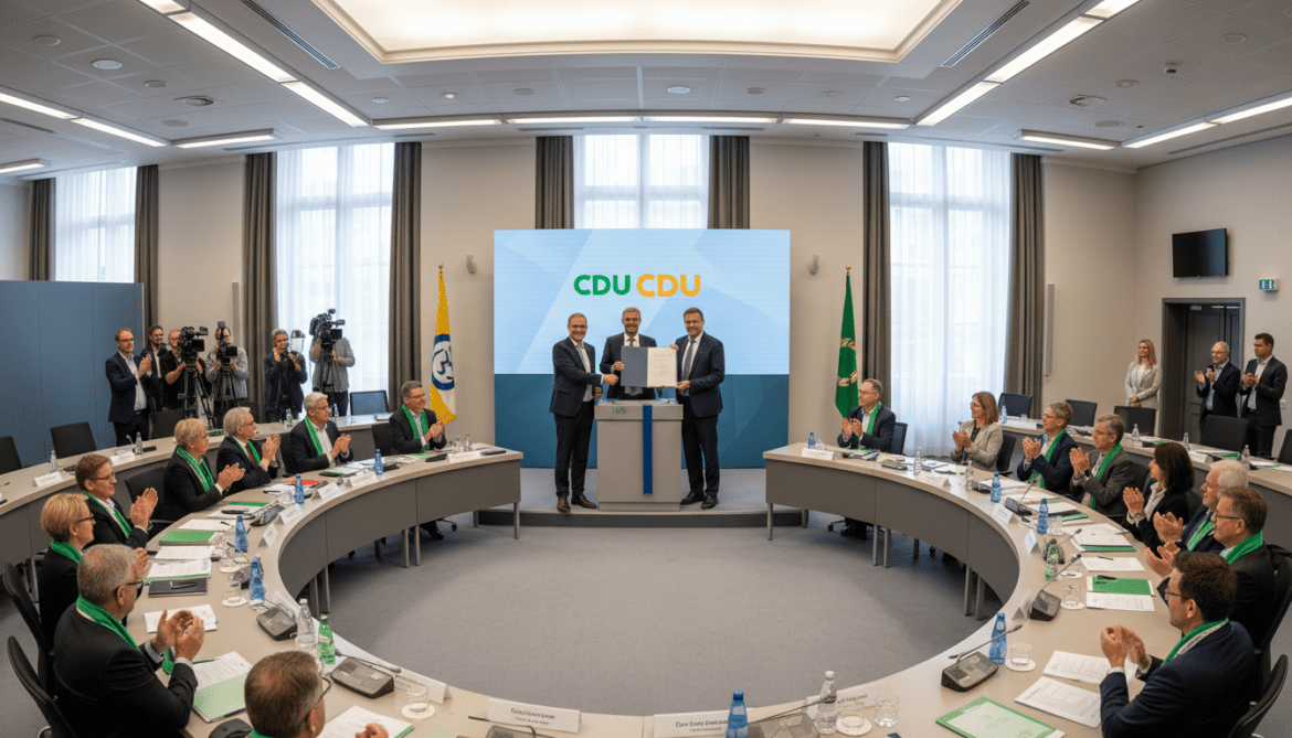 Baden-Württemberg Greens and CDU ratify coalition contract ahead of Özdemir vote